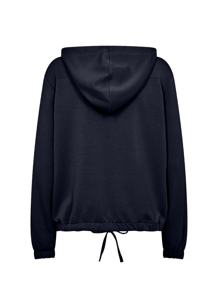 Soya Concept Banu Button Hoodie Navy