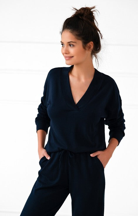 Sensis Navy Pajama Lounge Set