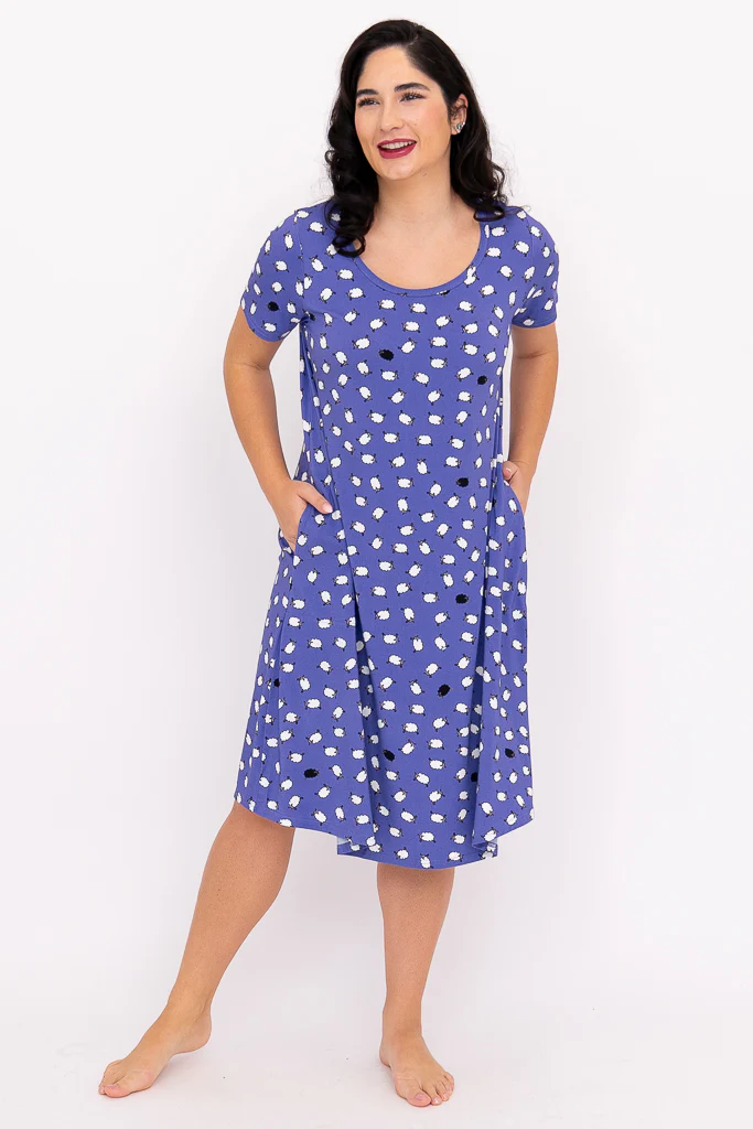 Blue Sky Penelope Iris Sheep Sleepshirt