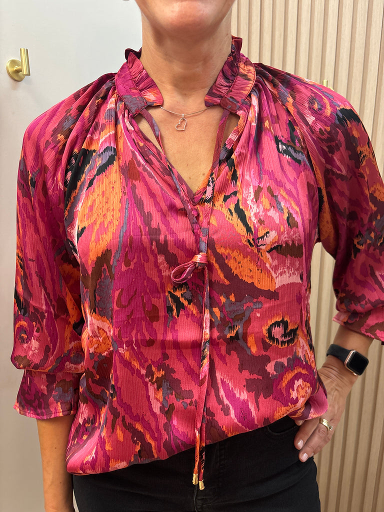 Papa Fashions Printed Blouse