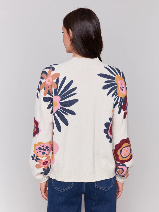 Charlie B Floral Printed Sweater