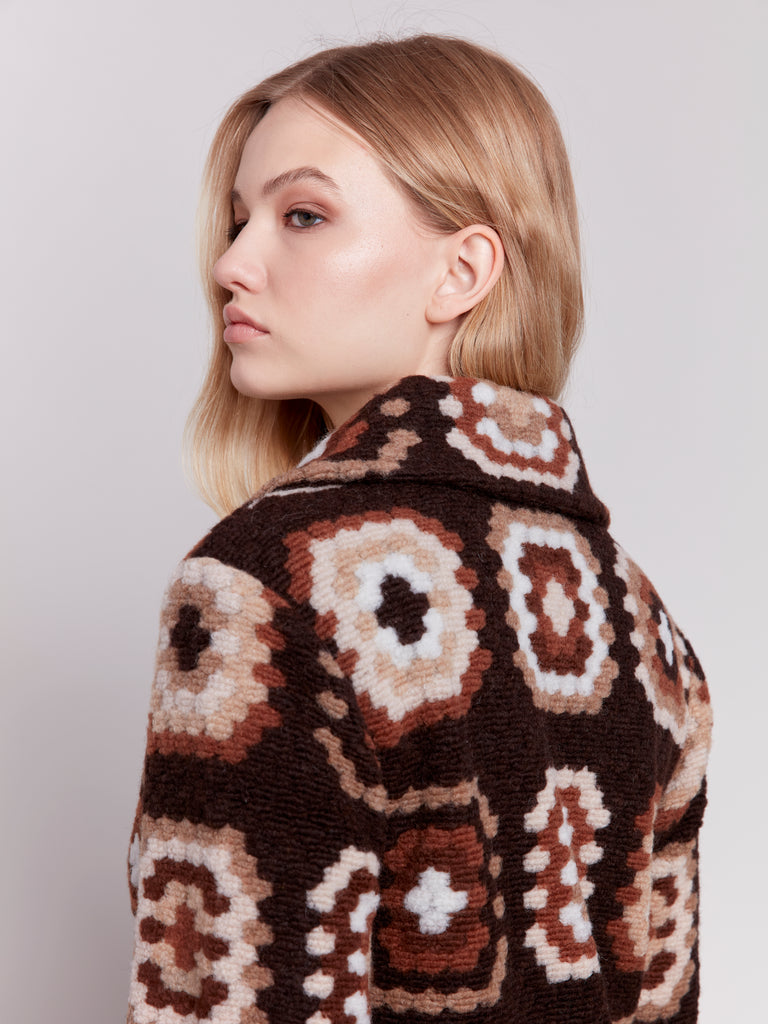 Charlie B Crochet Pattern Coat Brown