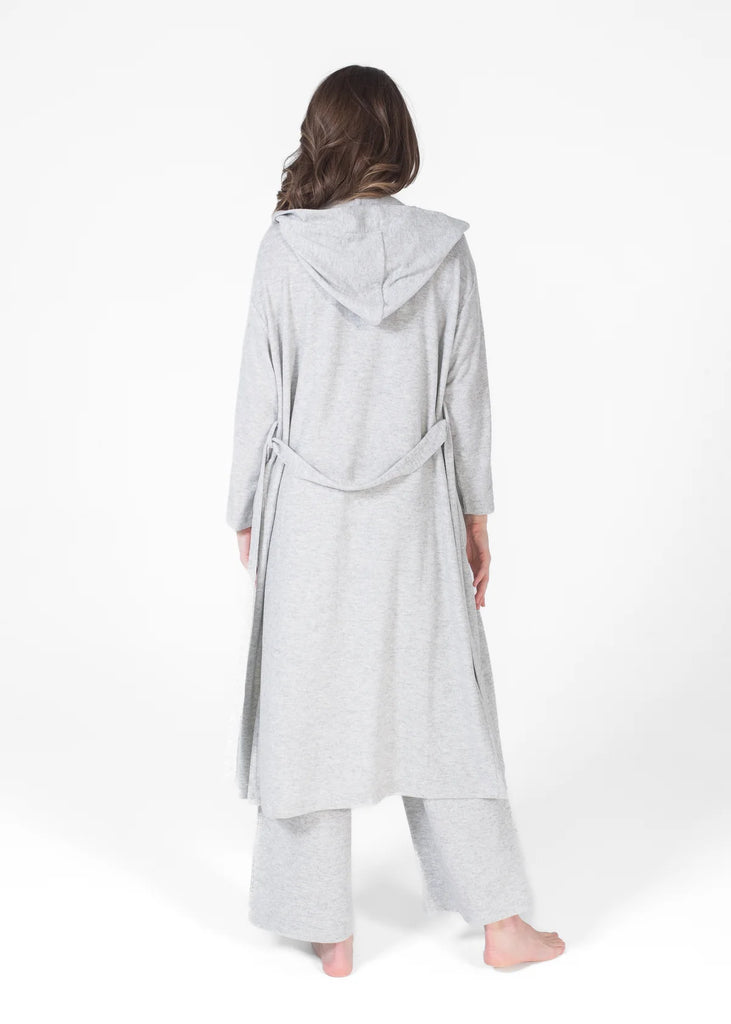 Latte Love Co. Hooded Robe Grey Mix