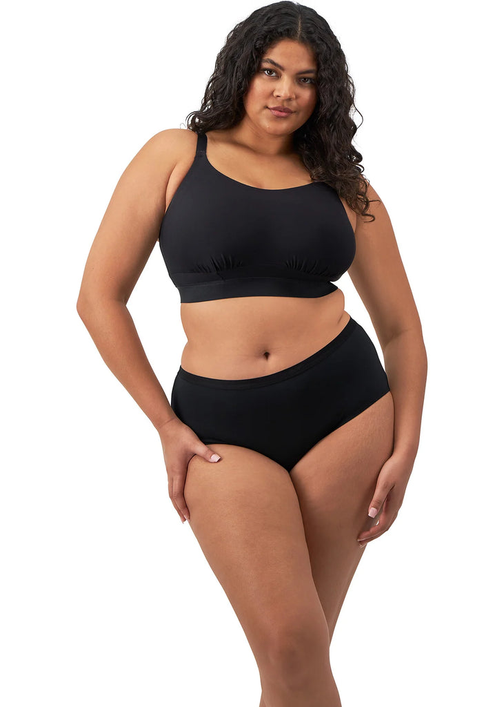 Elomi Downtime Wirefree Black Bra