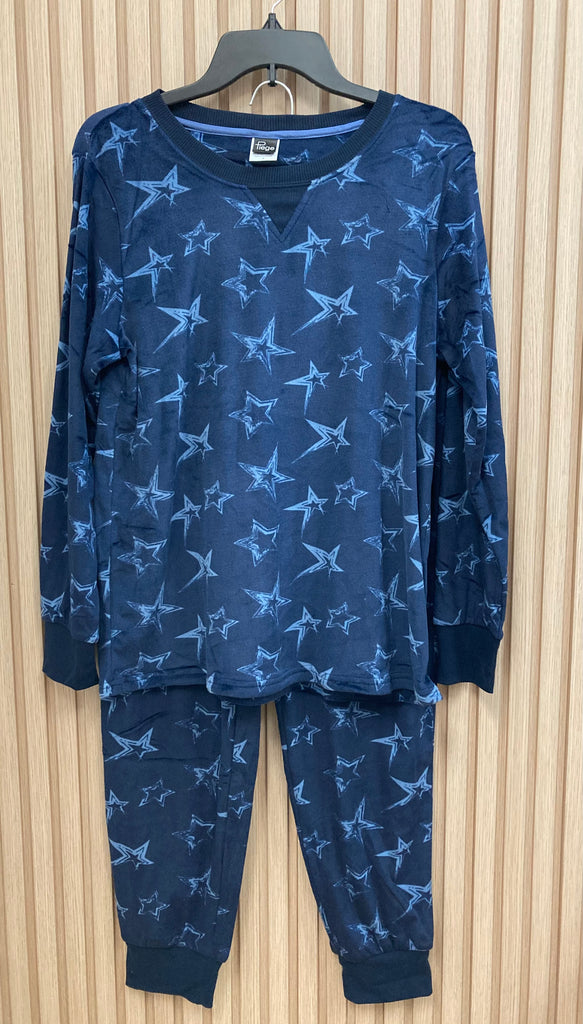 Piege Star Navy Velvet PJ Set