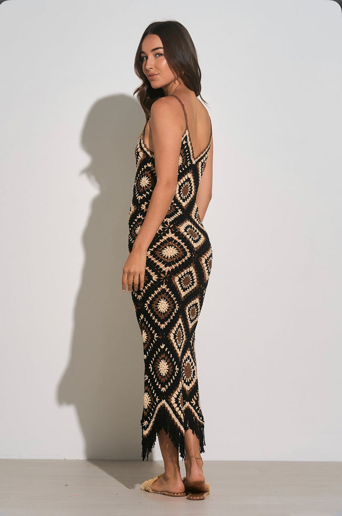 Elan Crochet Maxi Dress