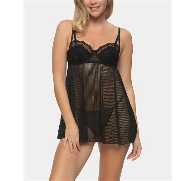 Jezebel Shadow Stripe Babydoll