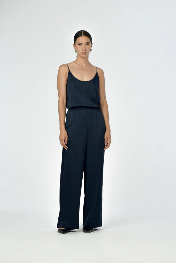 Paper Label True Satin Navy Pant