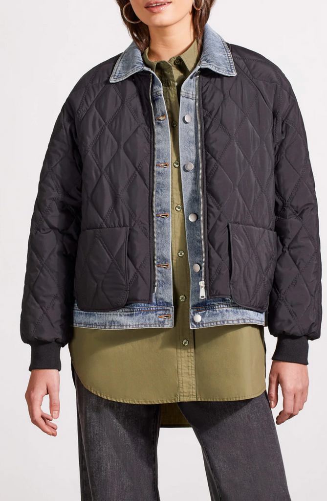 Tribal Fooler Denim and Quilted Jacket