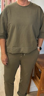 Sorella Olive Rolled Cuff Jogger