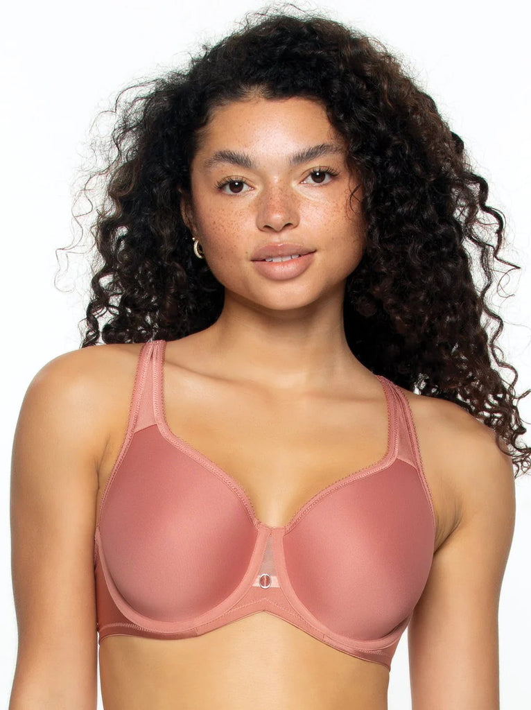 Paramour by Felina Amaranth Unlined Comfort Minimizer Bra, Sample, NWT, 32C  - Helia Beer Co