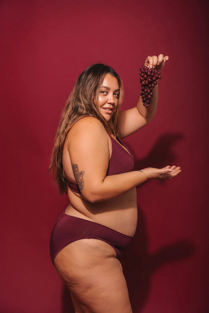 Huha Mineral Panty Bikini Maroon