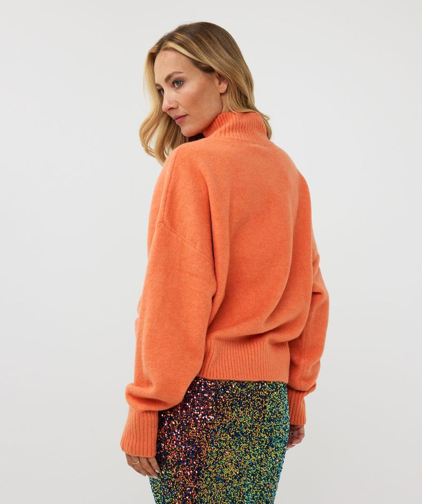 Esqualo Boxy Burnt Orange Sweater