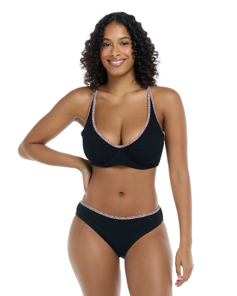 Skye Mid Waist Swim Bottom - Enigma